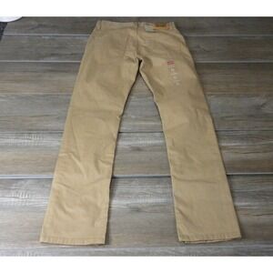 Levi's 511 Jeans Womens 28x28 16 Regular Beige Denim Slim Tapered Mid Rise NWT